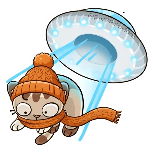 🛸 Стикер «Котик из ВК в шапке» для Telegram
