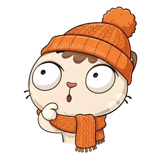 😱 Стикер «Котик из ВК в шапке» для Telegram