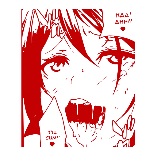 🥵 Эмодзи «Ahegao Adapt» для Telegram