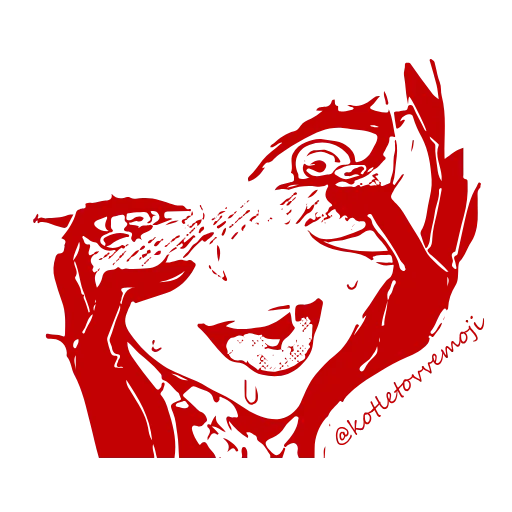 🥵 Эмодзи «Ahegao Adapt» для Telegram