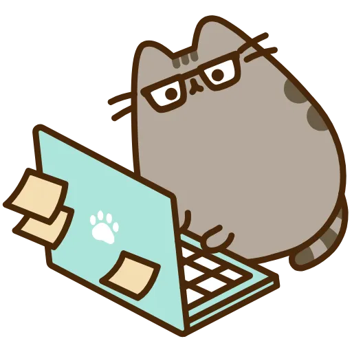 ☕️ Стикер «Кот Пушин» для Telegram