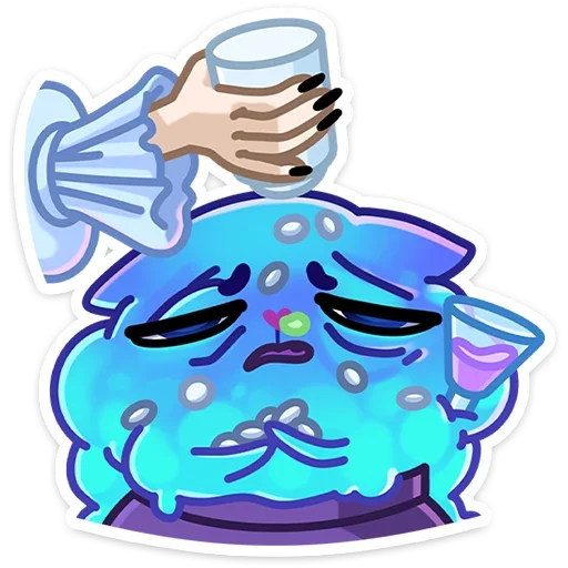 💊 Стикер «Зимний Котялок в котелке» для Telegram