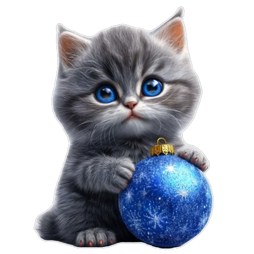 🎄 Стикер «Котенок» для Telegram