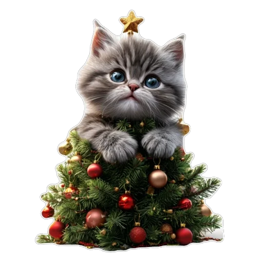 🎄 Стикер «Котенок» для Telegram