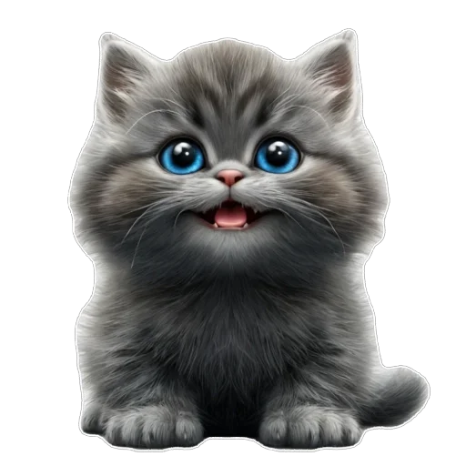 Стикерпак Котенок для Telegram — скачать