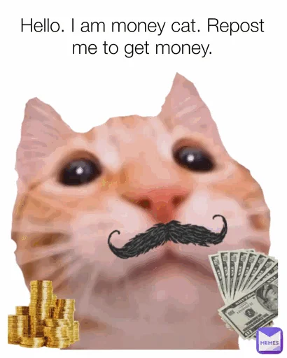 💷 Стикер «коты с бабками» для Telegram