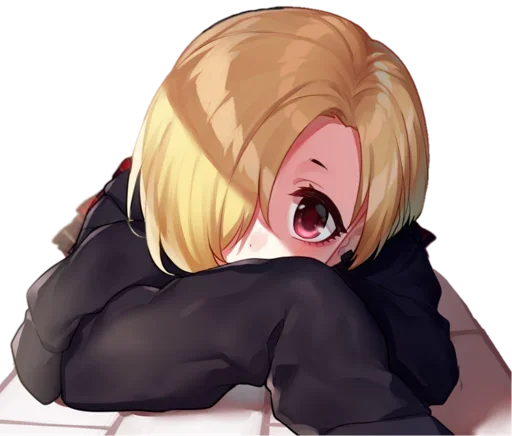 Стикерпак Koume Shirasaka для Telegram — скачать