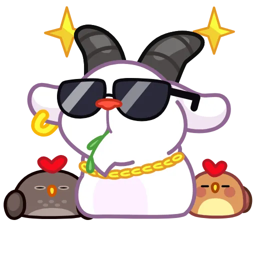 🤩 Стикер «Козёл» для Telegram