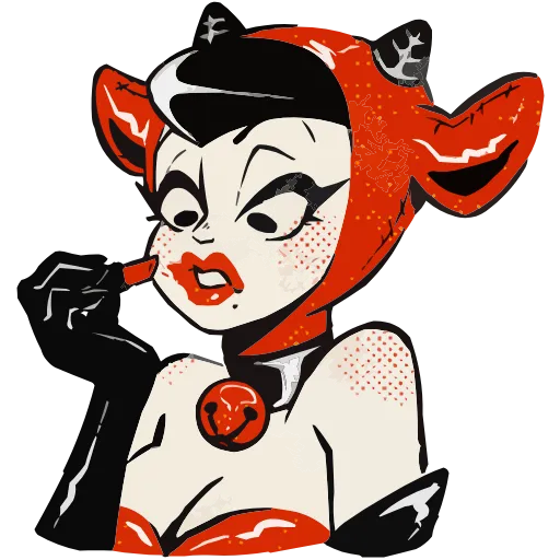 💄 Эмодзи «Набор эмоджи с Козеттой из ВК в качестве» для Telegram