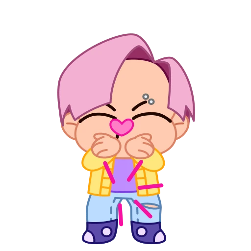 ⭐ Стикер «k-pop boys» для Telegram
