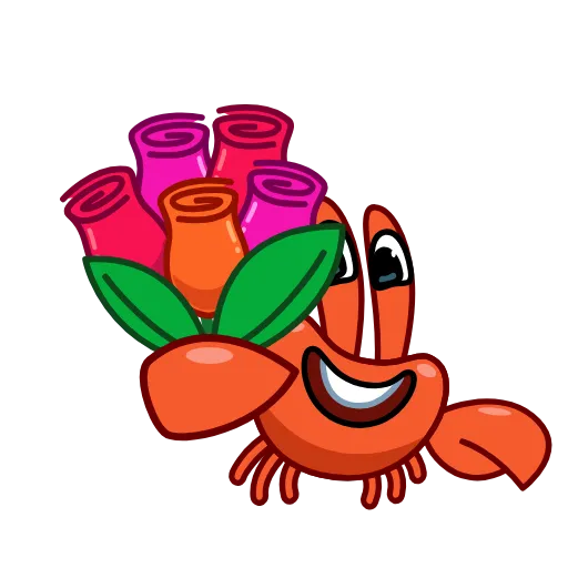 🌷 Стикер «Krab» для Telegram