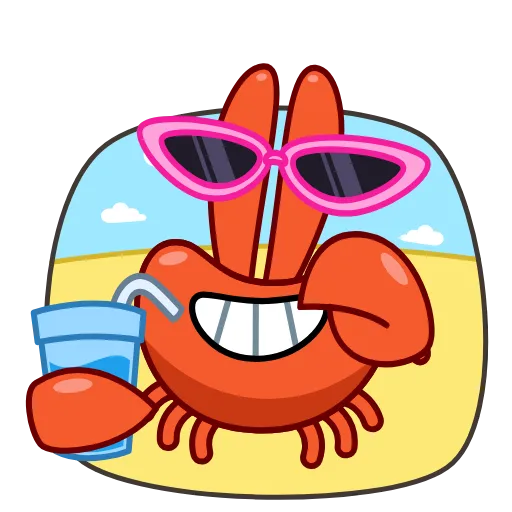 🏖 Стикер «Krab» для Telegram