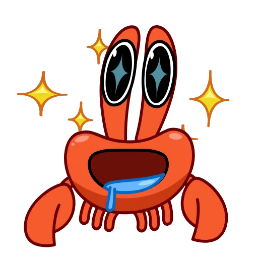 🤩 Стикер «Krab» для Telegram