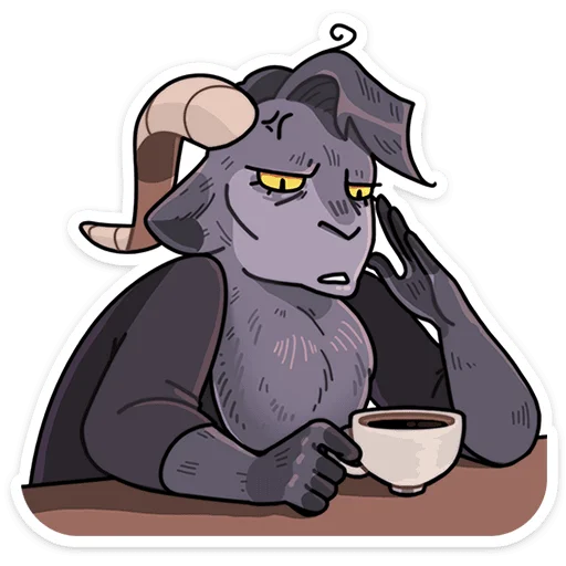 ☕️ Стикер «Крампус» для Telegram