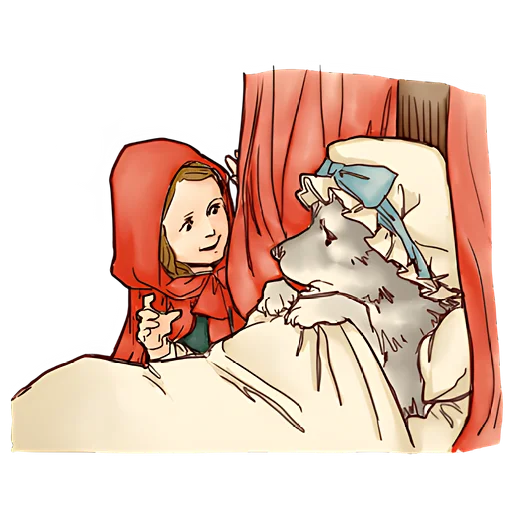 😄 Стикер «Красная шапочка» для Telegram