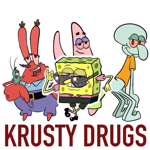 🦀 Стикер «Krusty Drugs» для Telegram