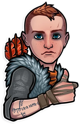 👍 Стикер «God of War» для Telegram