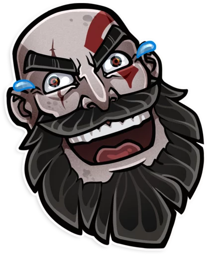 Стикерпак God of War для Telegram — скачать