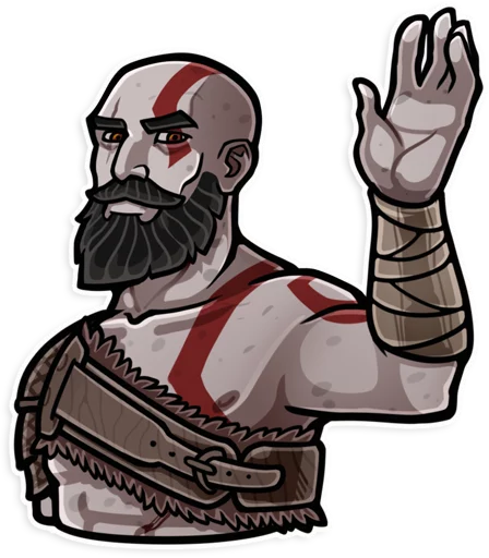 👋 Стикер «God of War» для Telegram