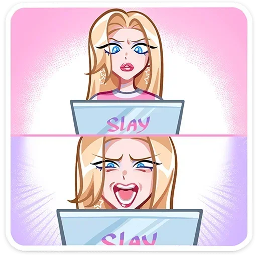 😠 Стикер «Кристалл» для Telegram