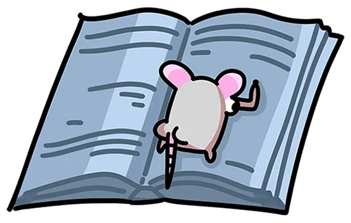 📖 Стикер «Крысюк без текста» для Telegram