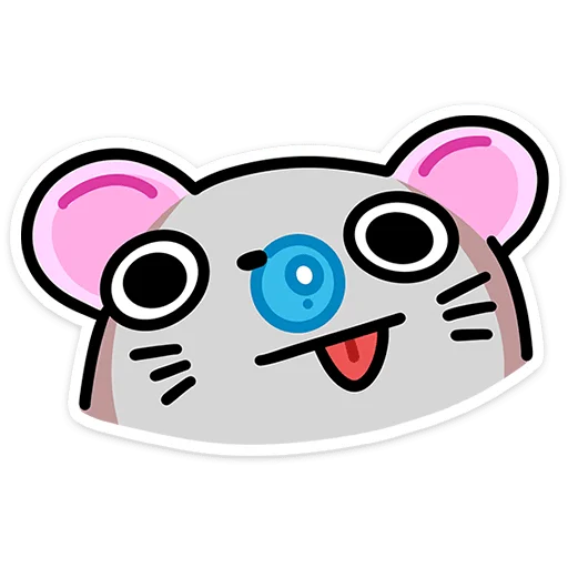 💪 Стикер «Крысюк без текста» для Telegram