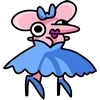 👗 Эмодзи «Крис Кристина И» для Telegram