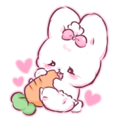 🥕 Стикер «кьют крол ୨ ୧» для Telegram