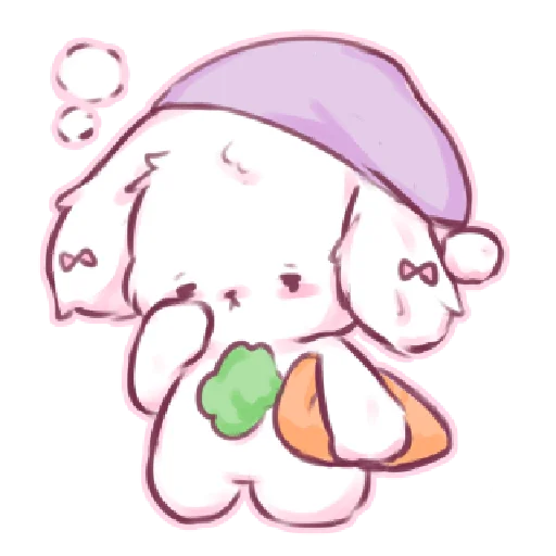 😴 Стикер «кьют крол ୨ ୧» для Telegram