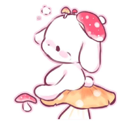 🍄 Стикер «кьют крол ୨ ୧» для Telegram