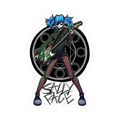 🎸 Стикер «🎸 𝑺𝒂𝒍𝒍𝒚 𝑭𝒂𝒄𝒆 🎸» для Telegram