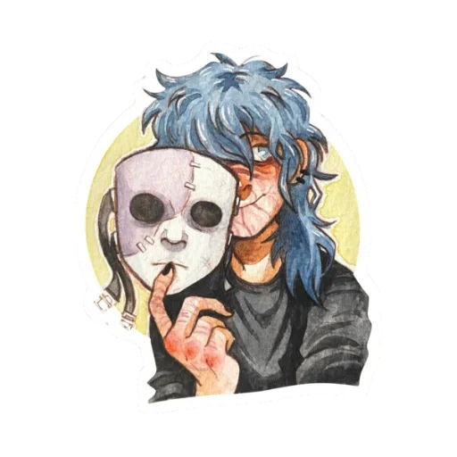 🎸 Стикер «🎸 𝑺𝒂𝒍𝒍𝒚 𝑭𝒂𝒄𝒆 🎸» для Telegram