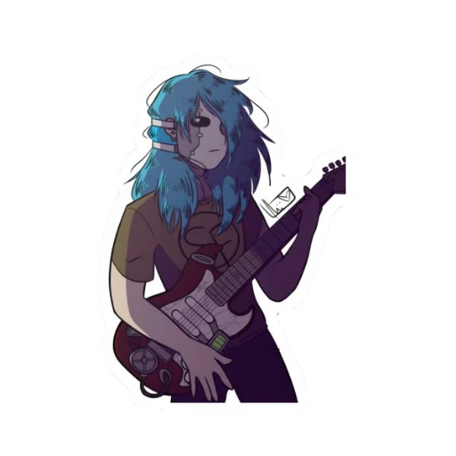 🎸 Стикер «🎸 𝑺𝒂𝒍𝒍𝒚 𝑭𝒂𝒄𝒆 🎸» для Telegram
