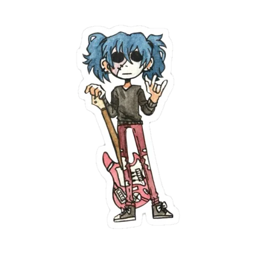 🎸 Стикер «🎸 𝑺𝒂𝒍𝒍𝒚 𝑭𝒂𝒄𝒆 🎸» для Telegram
