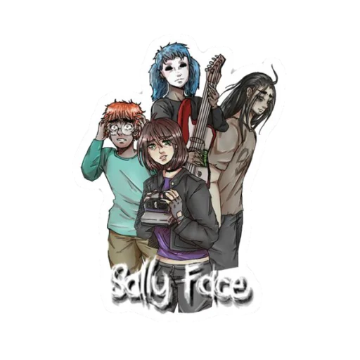 🎸 Стикер «🎸 𝑺𝒂𝒍𝒍𝒚 𝑭𝒂𝒄𝒆 🎸» для Telegram