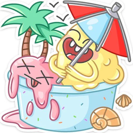 🏖 Стикер «Этим летом вы не будете изнывать» для Telegram