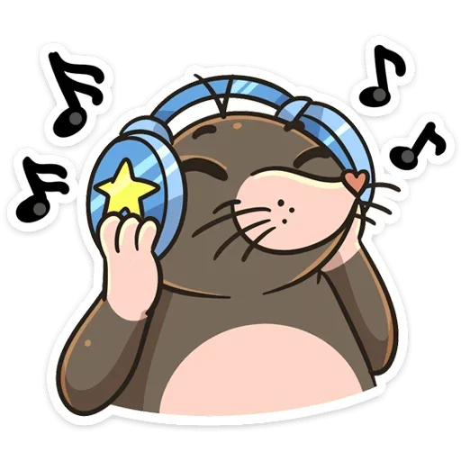 🎶 Стикер «Крот Рой» для Telegram