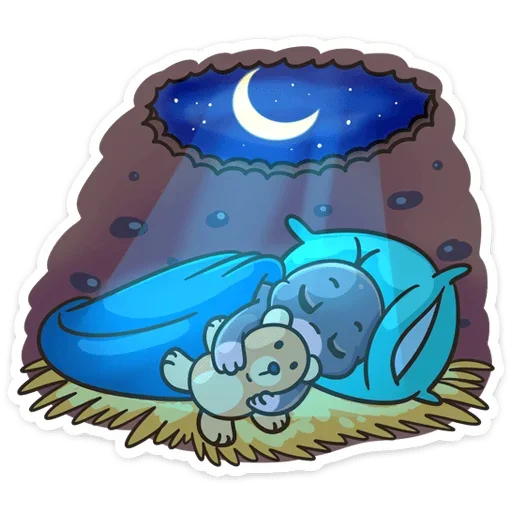 😴 Стикер «Крот Рой» для Telegram