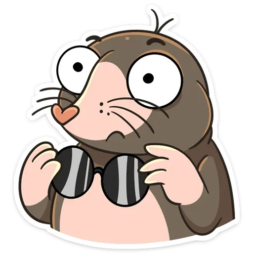 😳 Стикер «Крот Рой» для Telegram