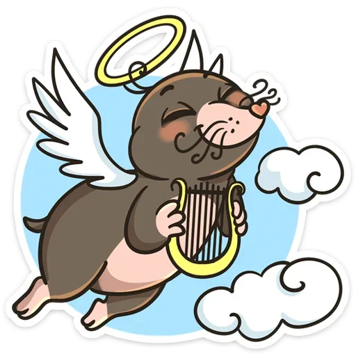 😇 Стикер «Крот Рой» для Telegram