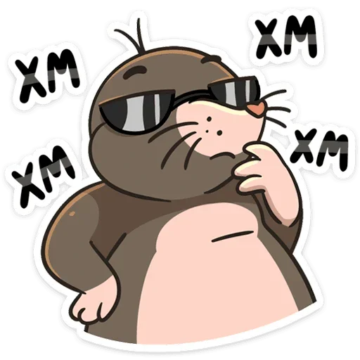 🤔 Стикер «Крот Рой» для Telegram