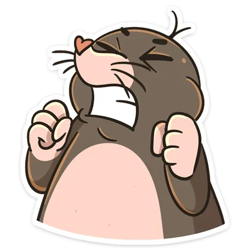 😡 Стикер «Крот Рой» для Telegram