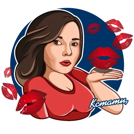 💋 Стикер «Восьмое Марта» для Telegram