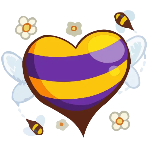 ❤️ Эмодзи «Пчёлка Ксюша» для Telegram