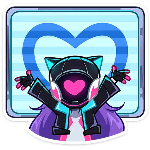 💙 Стикер «Ксюша» для Telegram