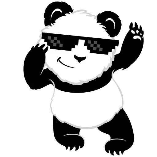 Стикерпак Panda для Telegram — скачать