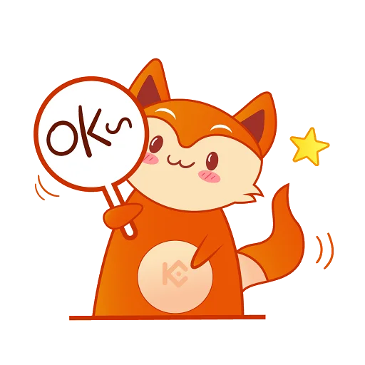 Стикерпак New KuCoin KuFox для Telegram — скачать