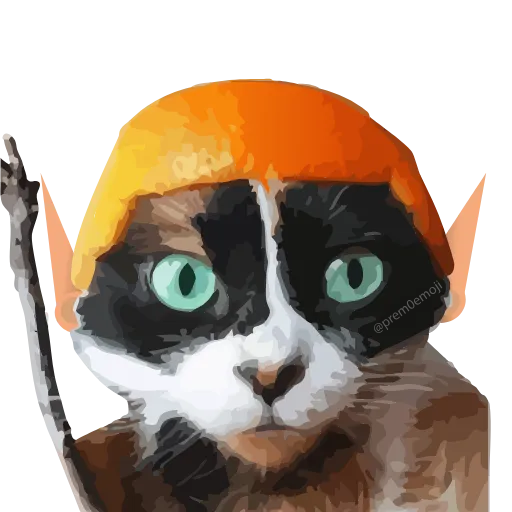 🤩 Эмодзи «Куки кот» для Telegram