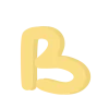 🤩 Эмодзи «Сиреневые и жёлтые буквы» для Telegram