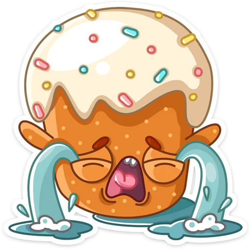 😭 Стикер «Кулич Кузя» для Telegram